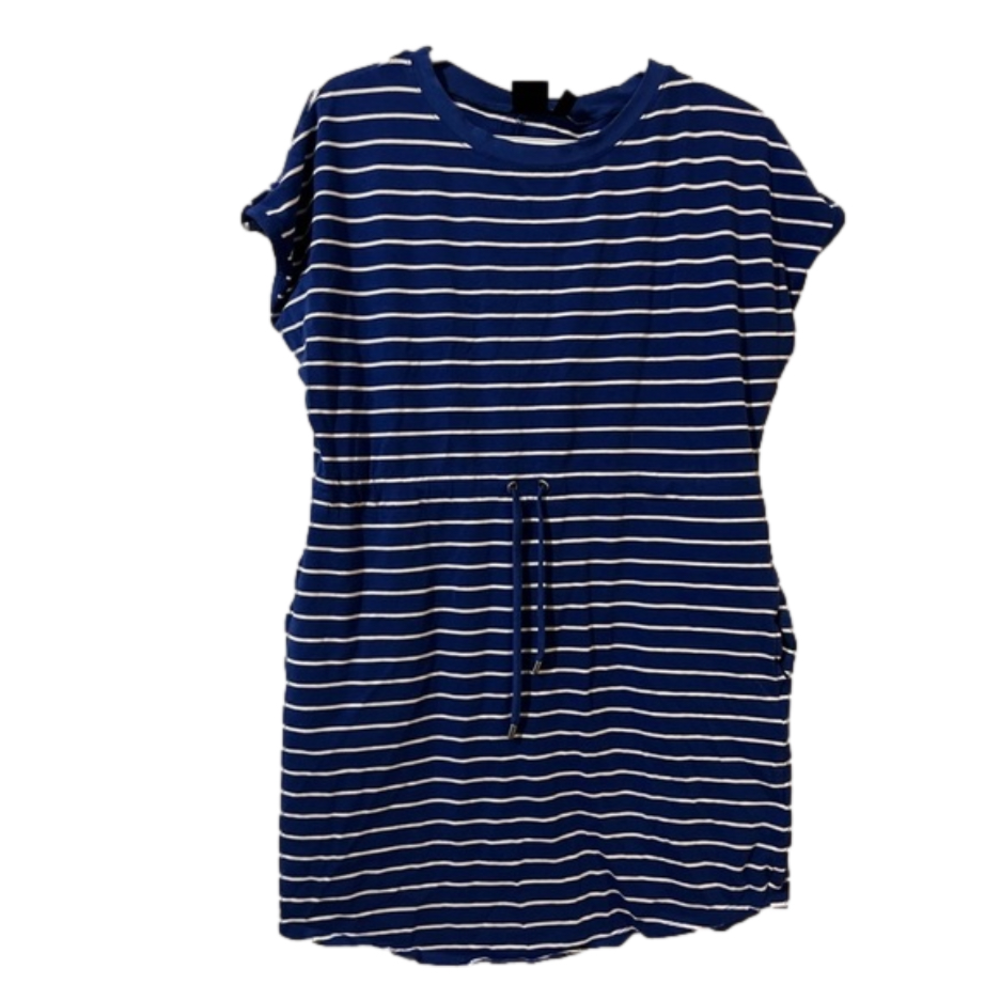 Rafaella Blue and White Striped Dress size medium